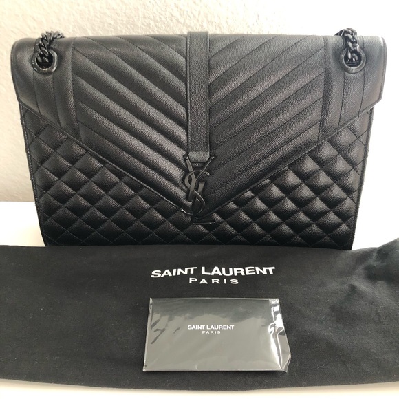 Saint Laurent Handbags - Saint Laurent Large Envelope Monogram Bag